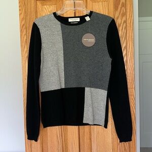 NWT Valerie Stevens 100% cashmere sweater size S made in Hong Kong